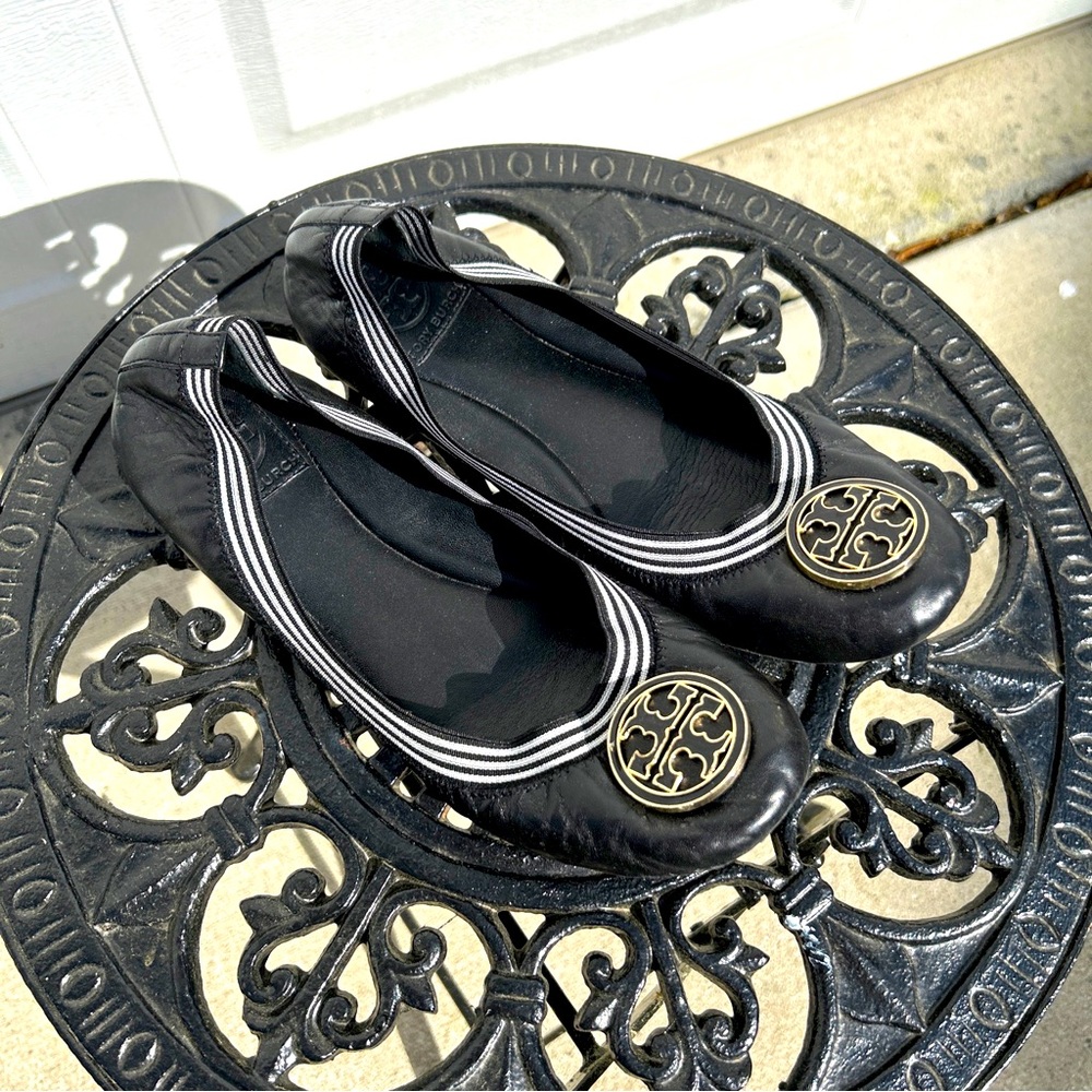 Tory Burch Caroline Black Ballet Flats